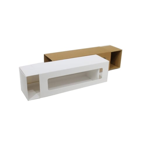 علب كوكيز وحلويات ورقية سحاب مستطيلة