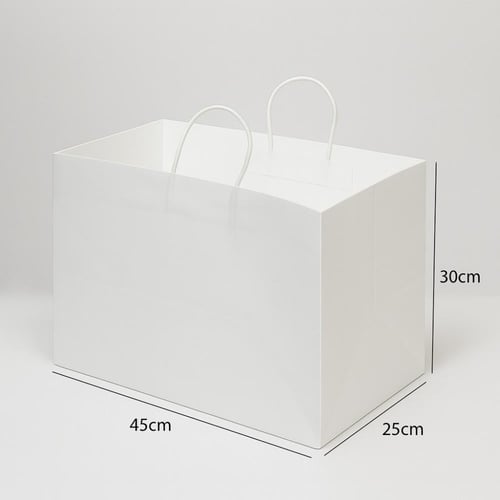 أكياس ورقية لون أبيض