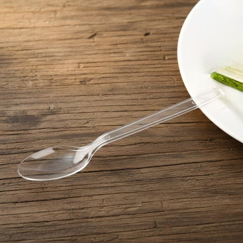 ملاعق طعام بلاستيك بعدة الوان