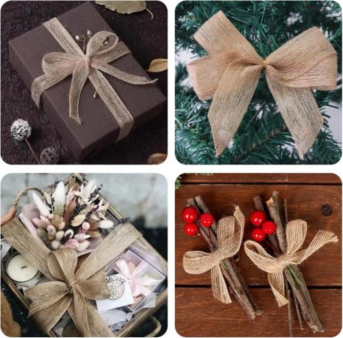 شريط خيش عالي الجودة للزينة والتغليف بعدة مقاسات