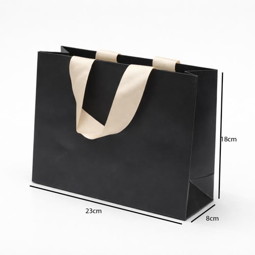 أكياس هدايا ورقية بمقبض شريطة عريض