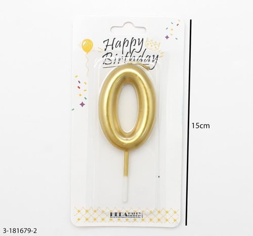 شموع ارقام ذهبي بعدة اشكال