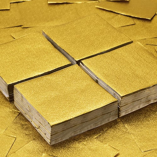 ورق تغليف شوكلاتة قصدير ذهبي وفضي بعدة مقاسات