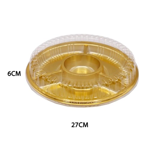 صحون بلاستيك مقسم 4