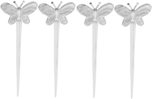 تغريسات شفافة لتزيين المشروبات والحلويات على شكل ف...