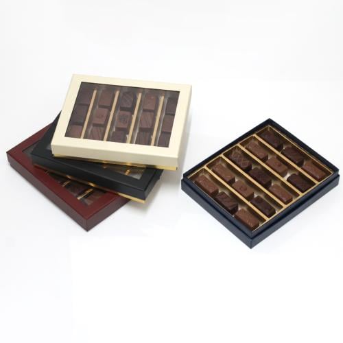 علب شوكولاتة فاخرة 5 قطع بنافذة شفافة