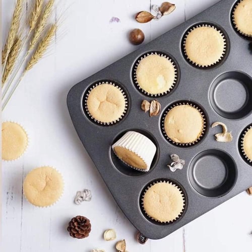 ورق كب كيك أبيض صغير - 800 قطعة