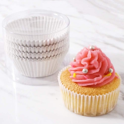 ورق كب كيك ابيض