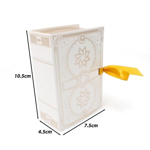 علبة تغليف هدايا فاخرة بشكل كتاب