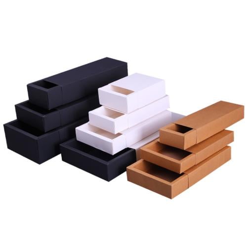 علب ورقية سحاب درج بعدة مقاسات