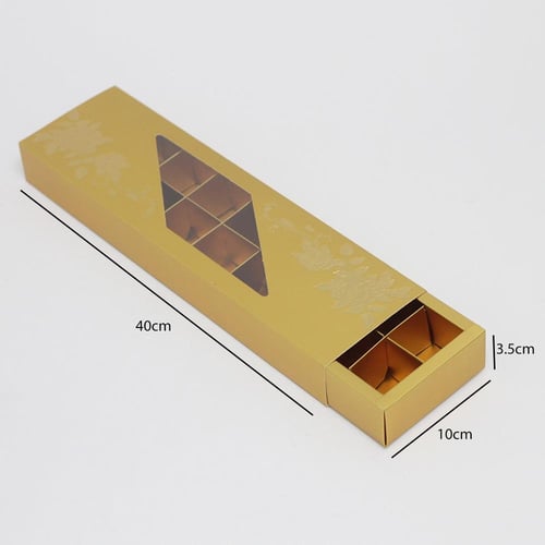 علب شوكولاتة مستطيلة مقسمة 16 قطعة