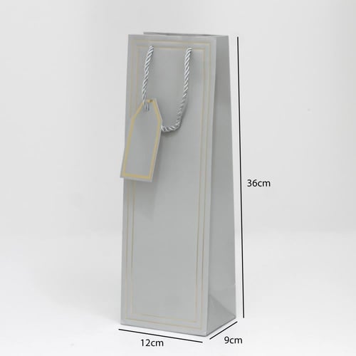 كيس هدايا طويل بإطار ذهبي