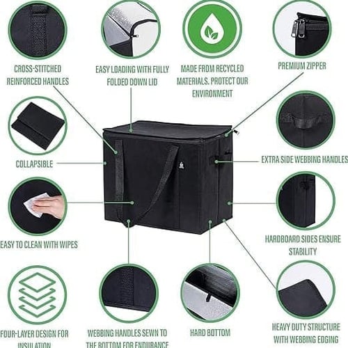 حقائب حافظة للأكل والمشروبات بعدة مقاسات