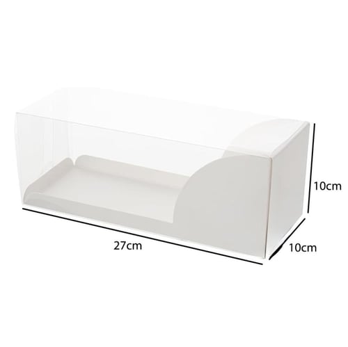 علب بلاستيك شفافة للحلويات والكيك رول