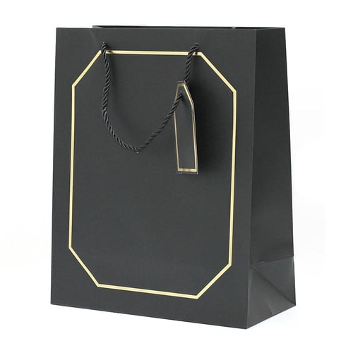 أكياس هدايا بإطار ذهبي