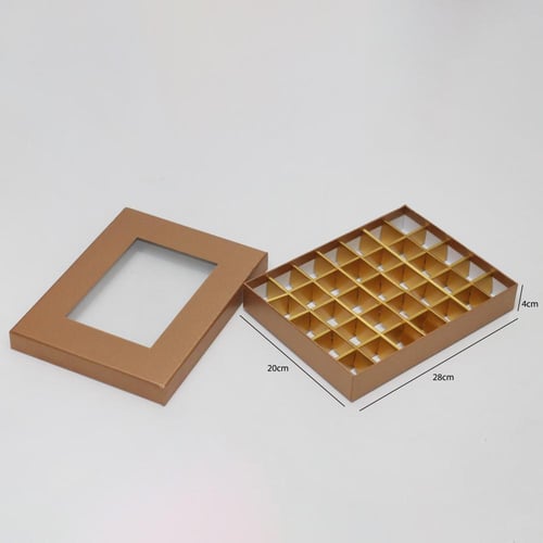 علب شوكولاتة مقسمة 35 قطعة