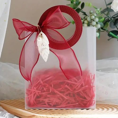 أكياس بلاستيك ثلجية بقبضة جلد دائرية بعدة ألوان مق...