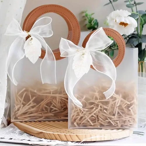 أكياس بلاستيك ثلجية بقبضة جلد دائرية بعدة الوان مق...