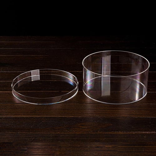 علبة اكريليك دائرية