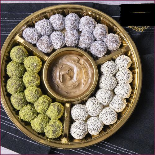 صحون بلاستيك مقسم 4