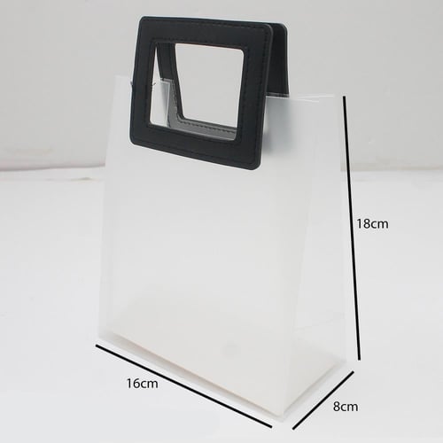 اكياس بلاستيك ثلجية بقبضة جلد مربعة بعدة الوان مقا...