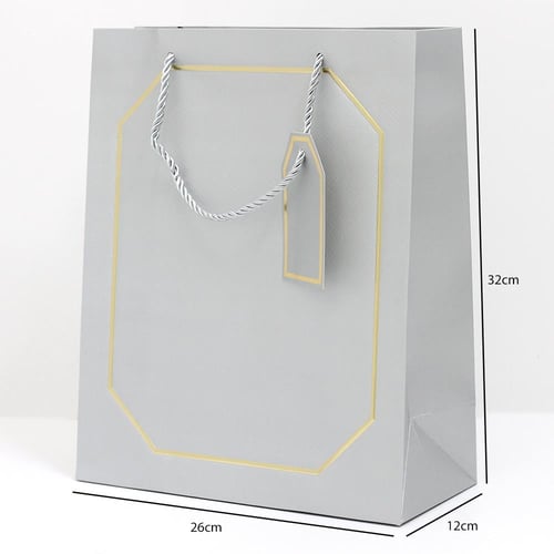 أكياس هدايا بإطار ذهبي