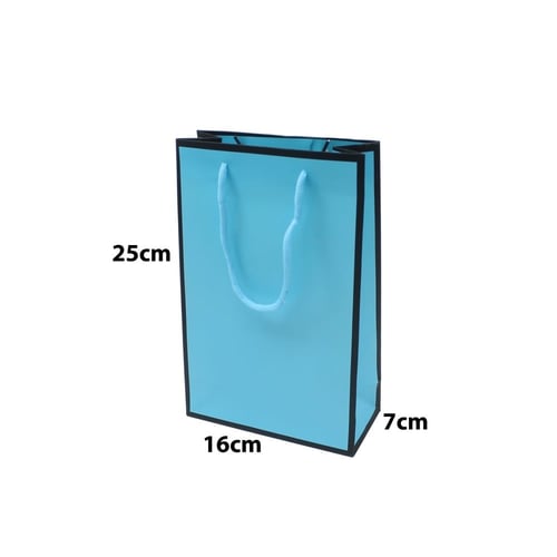 اكياس ورقية بعدة الوان 16*7*25 سم