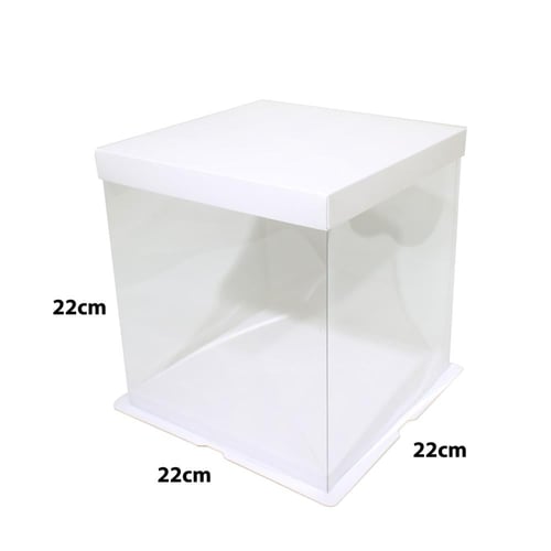 علبة كيك وتورتة شفافة