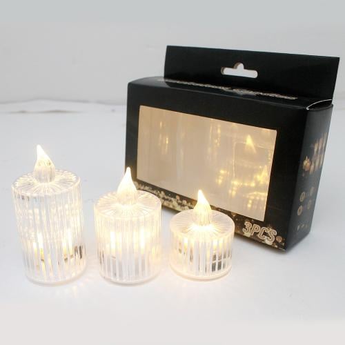 شموع بطارية طقم 3 حبة