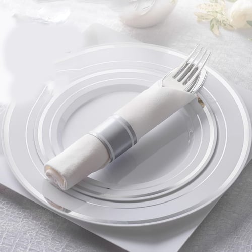 طقم ادوات مائدة بلاستيك