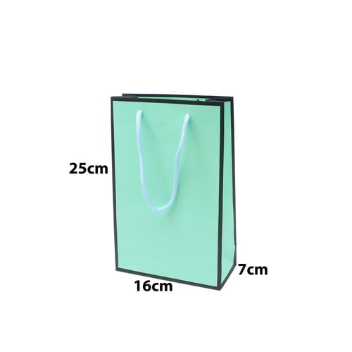 اكياس ورقية بعدة الوان 16*7*25 سم