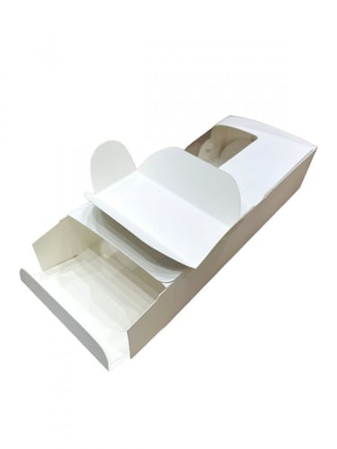 علب كيك ورقية سحاب متصله بمقسم