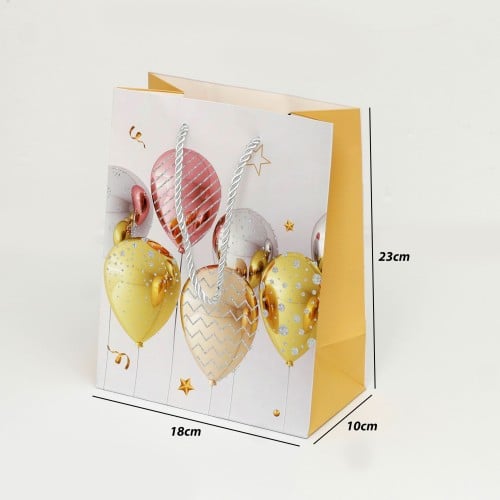 اكياس ورقية للحفلات مقاس 18*10*23 ملونة