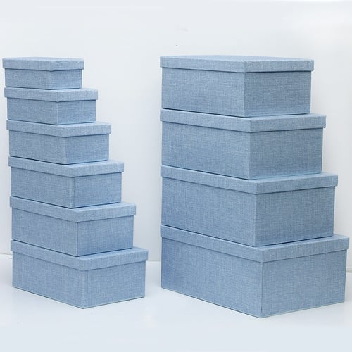 طقم علب هدايا خيش بعدة الوان