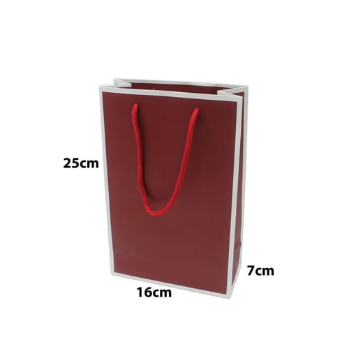 اكياس ورقية بعدة الوان 16*7*25 سم