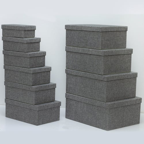 طقم علب هدايا خيش بعدة الوان