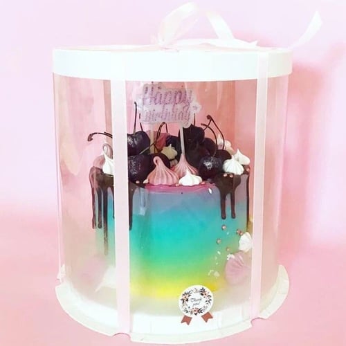 علب كيك دائرية مرتفعة