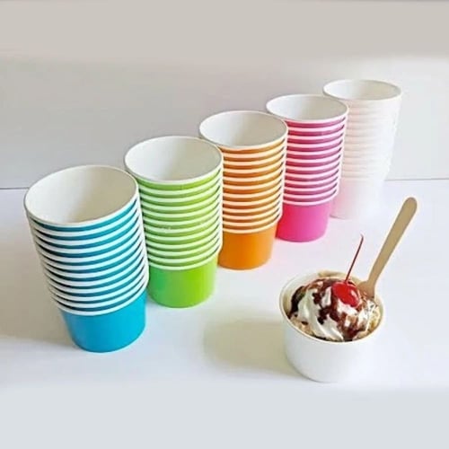 اكواب ايسكريم ابيض بالجملة 13 انز