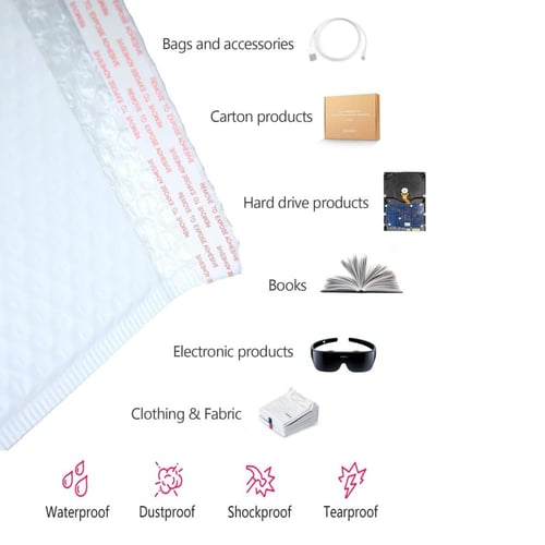 اكياس شحن ابيض بفقاعات 11*13سم