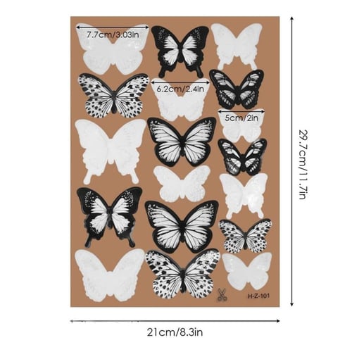 ملصقات فراشات تزيين بعدة اشكال متنوعة