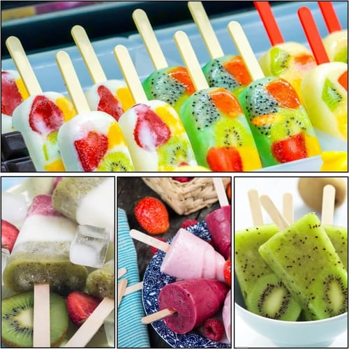 عود ايسكريم خشبية