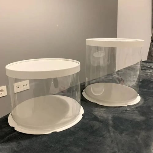 علب كيك دائرية مرتفعة