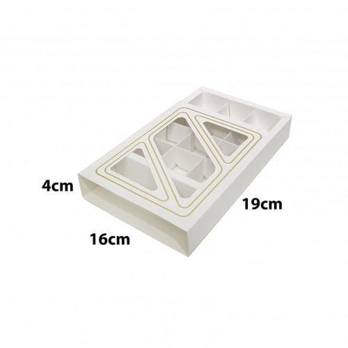 علب شوكولاتة وحلويات ورقية مقسمة (12 فتحة) بعدة أل...