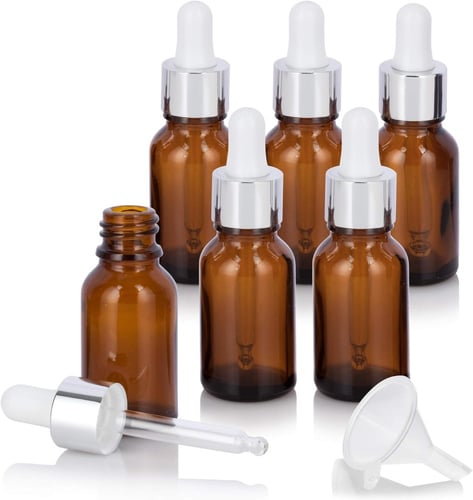 علب سيروم فارغة بعدة مقاسات بني