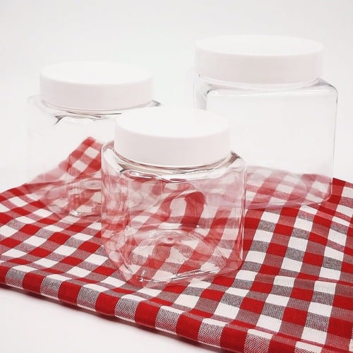 برطمان مربع بمقاسات مختلفة