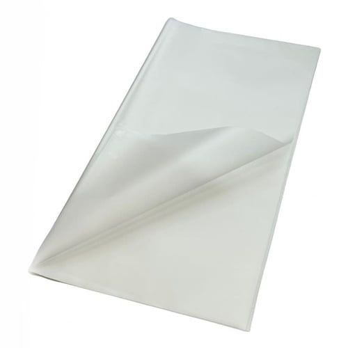 تغليف ورد بلاستيك ابيض سادة