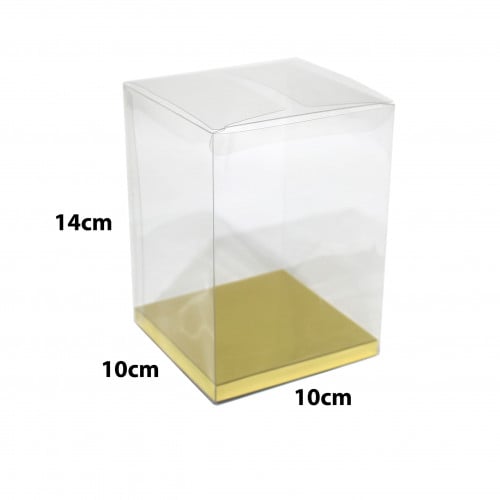 علبة توزيعات شفافة بلاستيك ( 10*10*14سم)