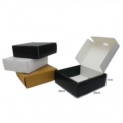 علب ورقية متعددة الاستخدمات 20*20*7 سم بعدة الوان