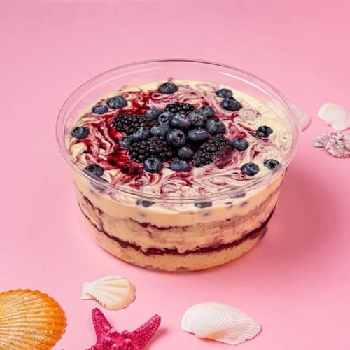 علب بلاستيك دائري شفاف