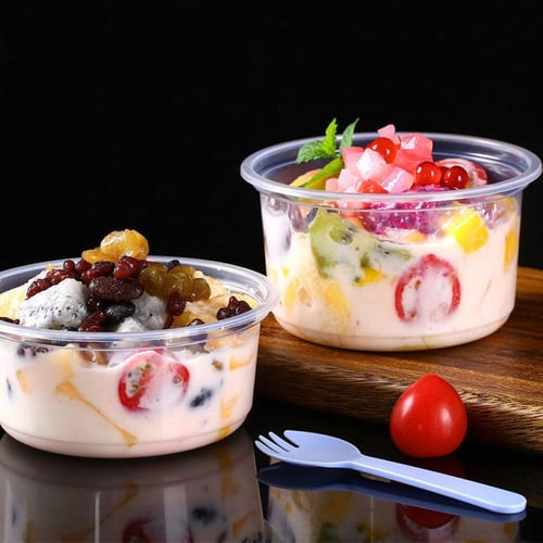 علبة بلاستيكية شفافة بغطاء محكم